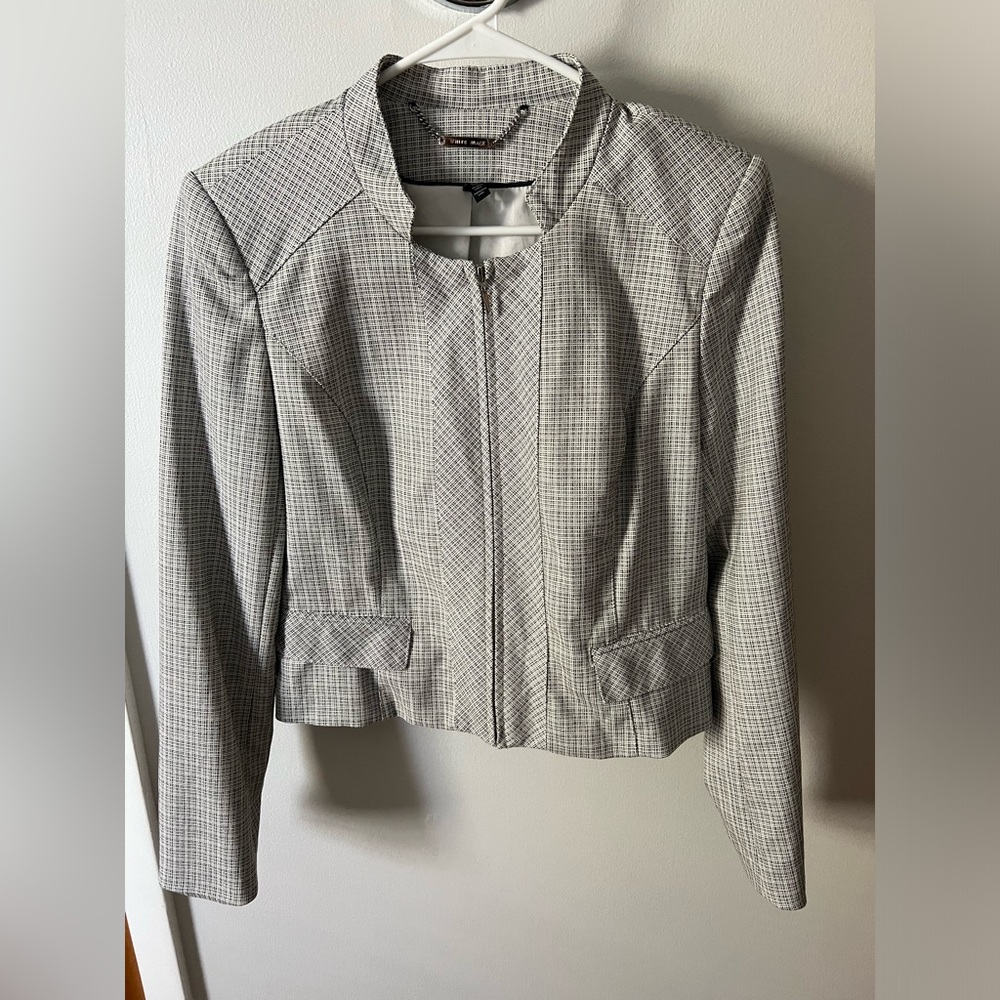 WHBM zip jacket. Size 6. Worn once.